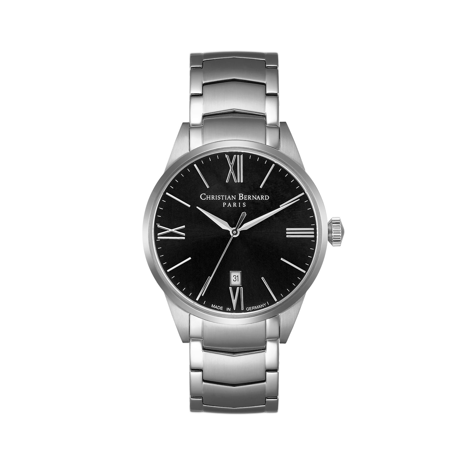 Christian Bernard Men's Quartz Black Dial Watch - CB-0150