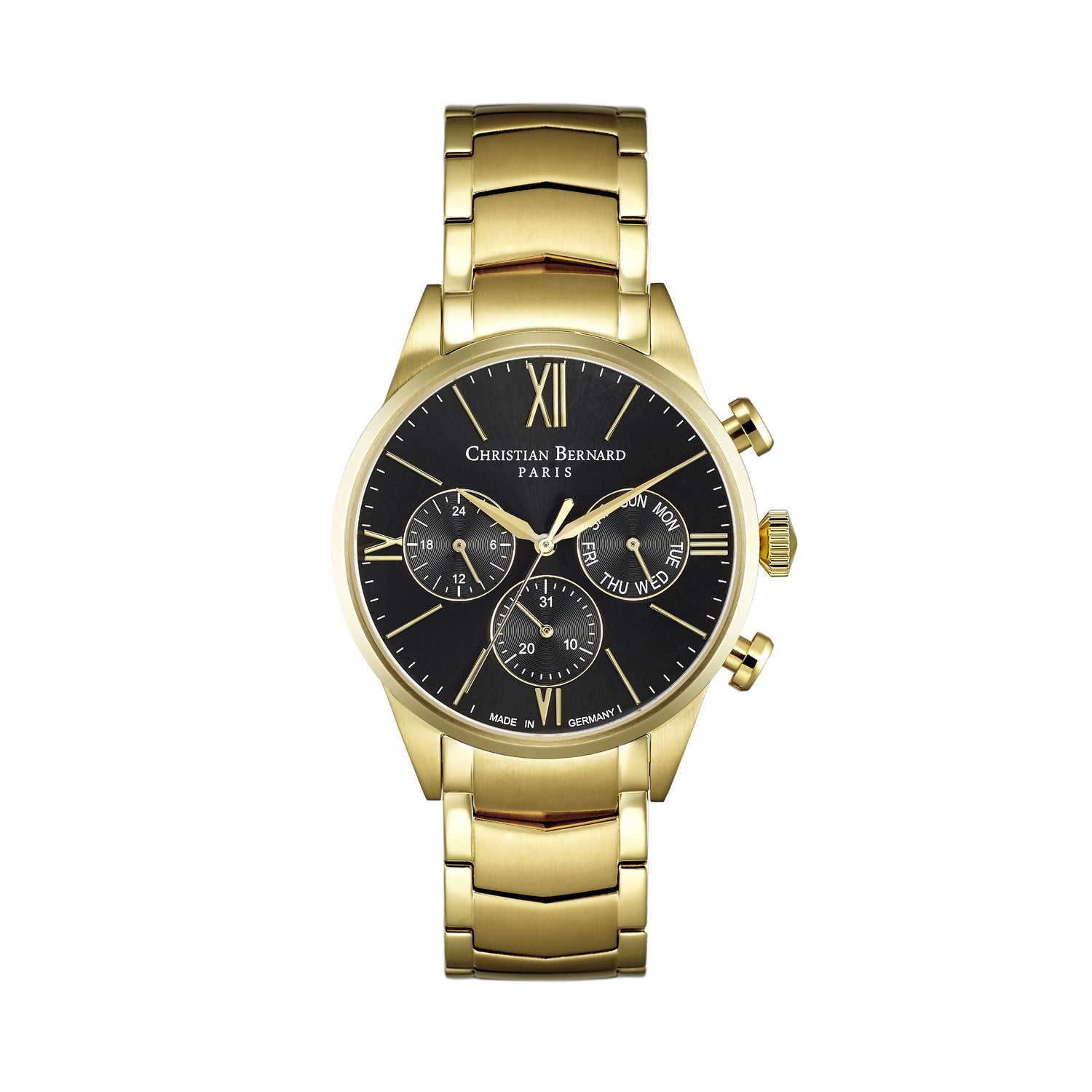 Christian Bernard Men's Quartz Black Dial Watch - CB-0173