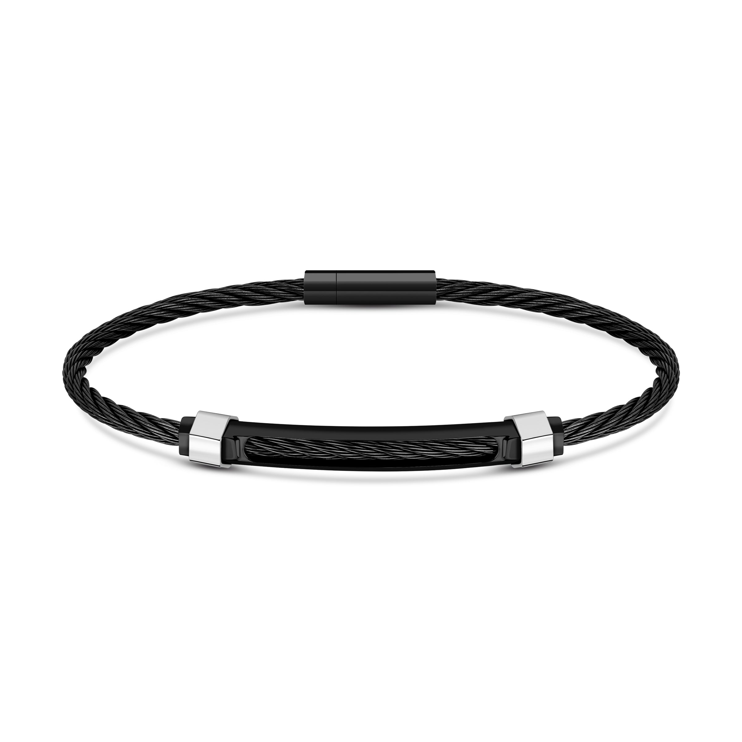 Cerruti Black Bracelet for Men - CERBR-0014