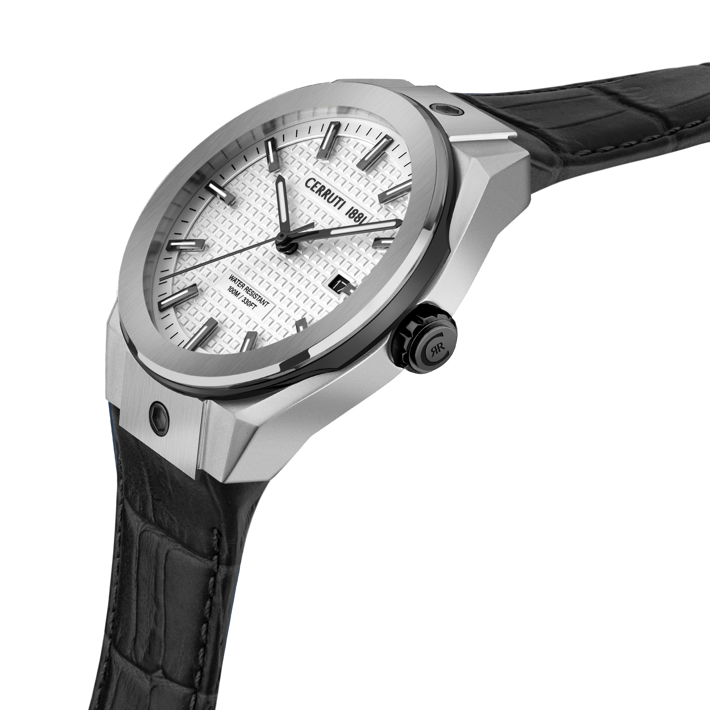 Cerruti Men's Quartz Watch, White Dial - CER-0413