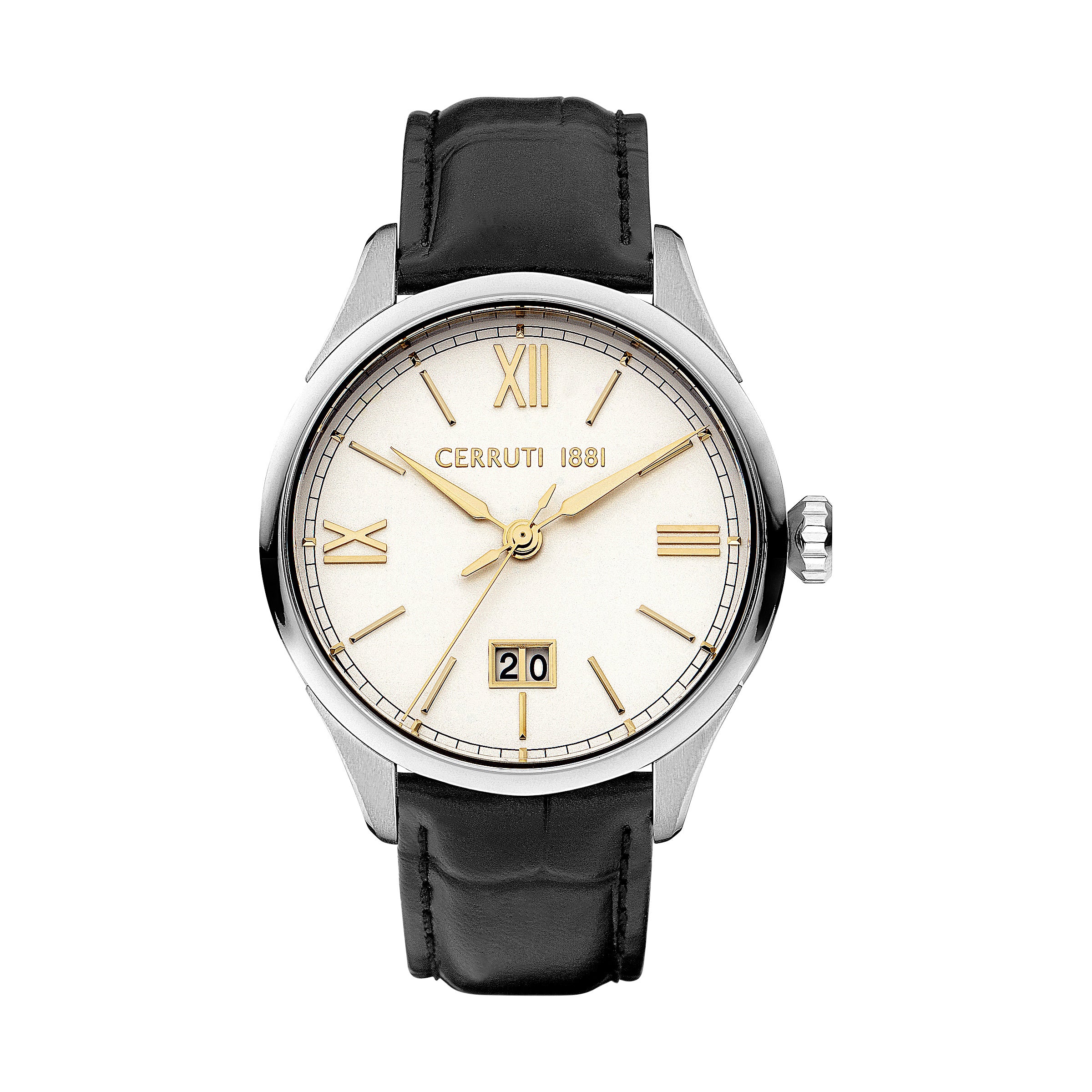 Cerruti Men's Quartz Watch, White Dial - CER-0492