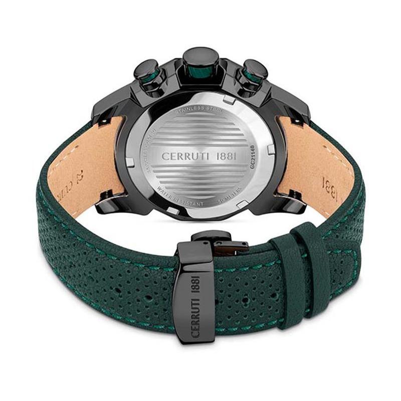Cerruti Men's Quartz Black Dial Watch - CER-0414