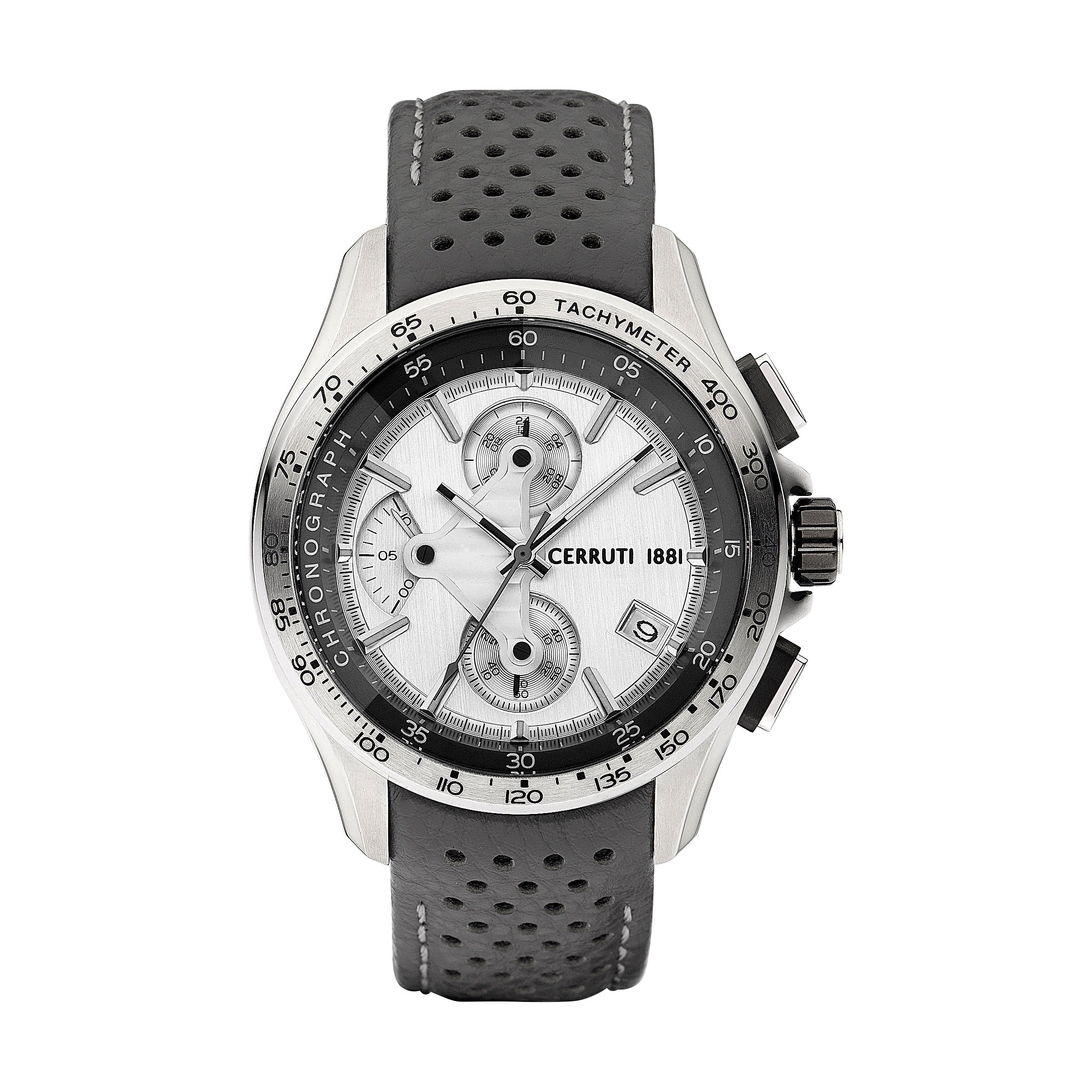 Cerruti Men's Quartz Watch, Silver Dial - CER-0451
