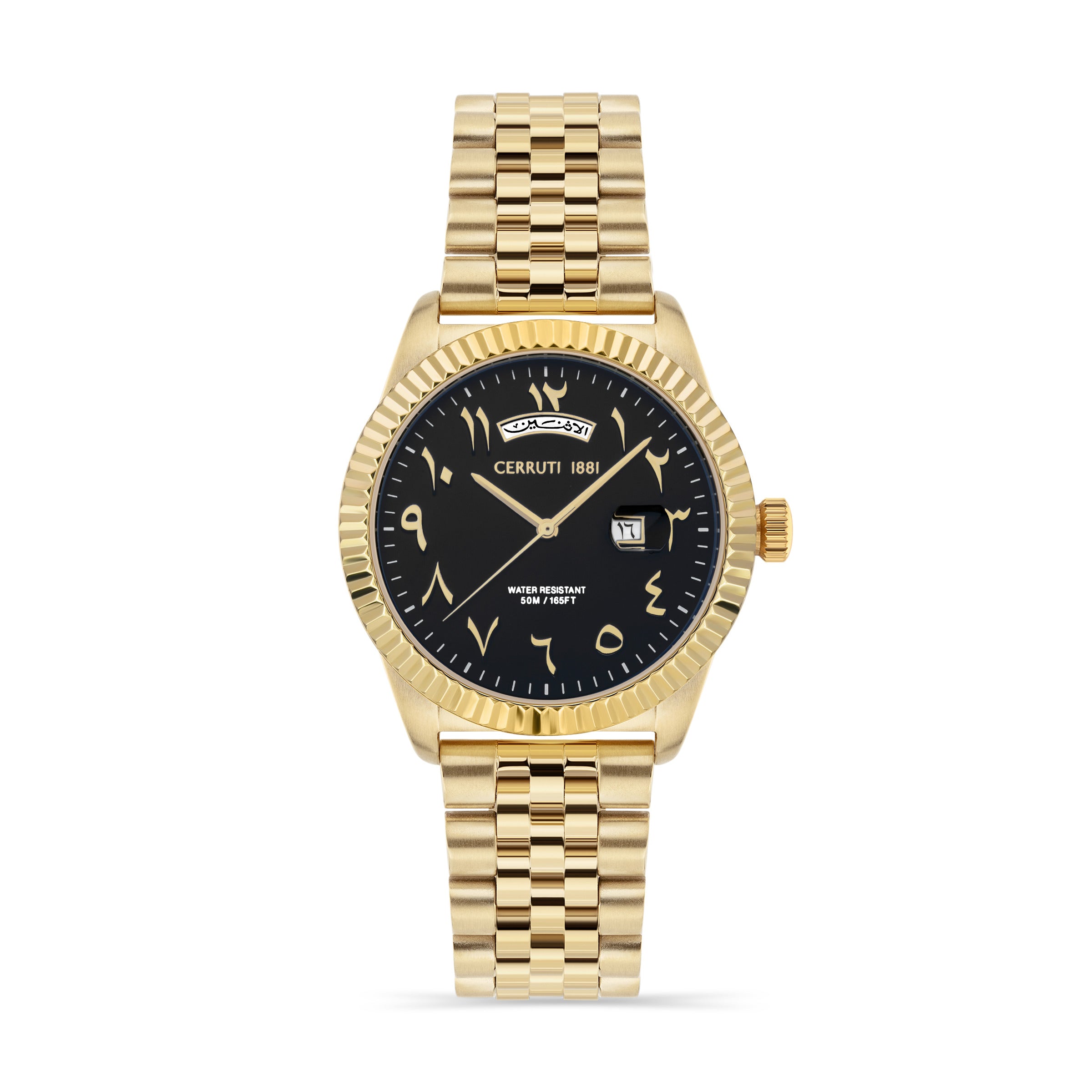 Cerruti Men's Quartz Black Dial Watch - CER-0422