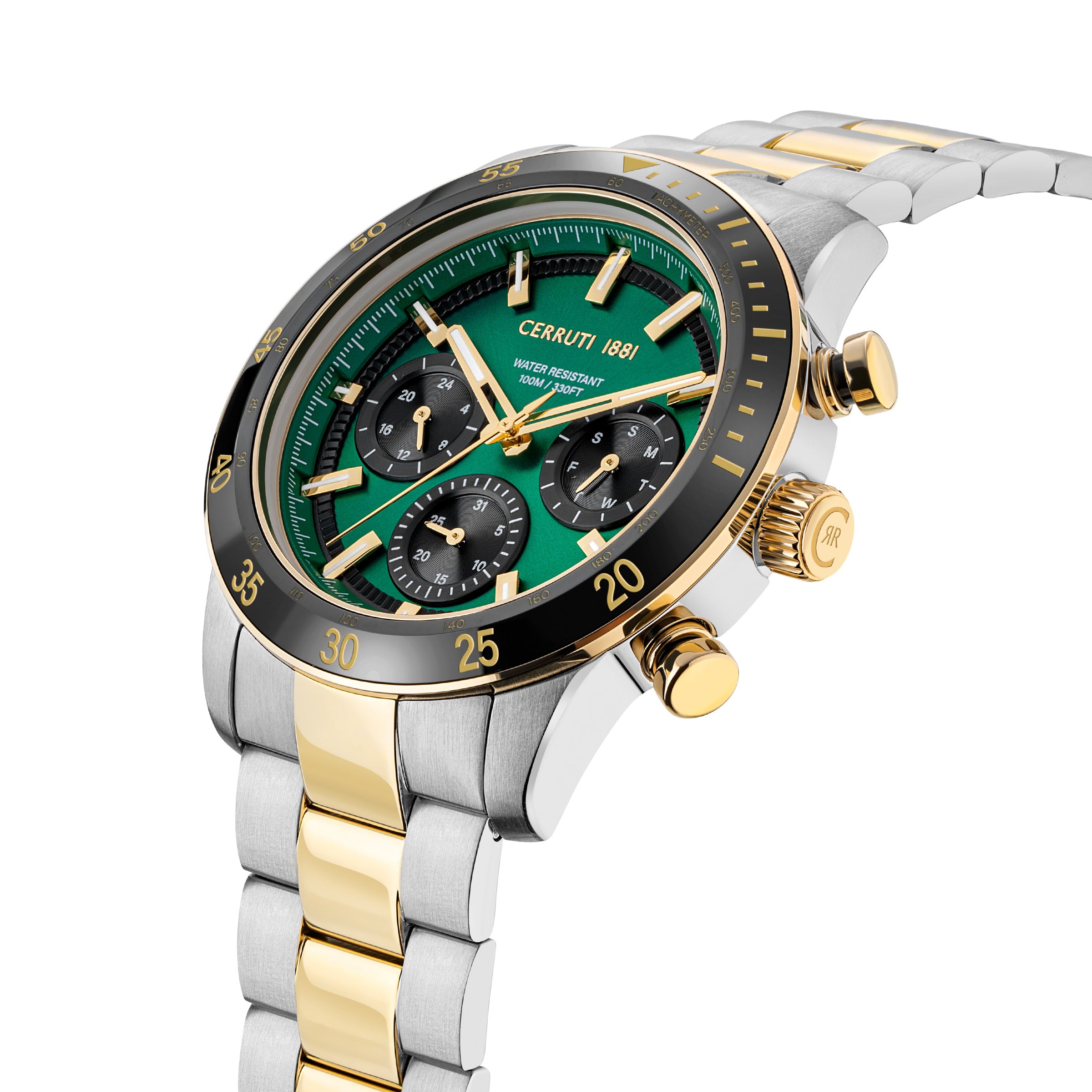 Cerruti Men's Quartz Green Dial Watch - CER-0425