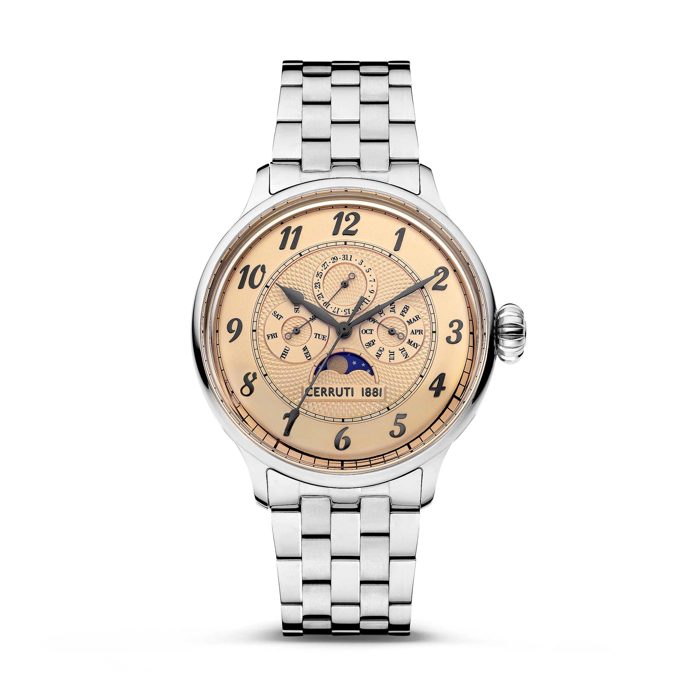 Cerruti Men's Quartz Watch Rose Gold Dial - CER-0427