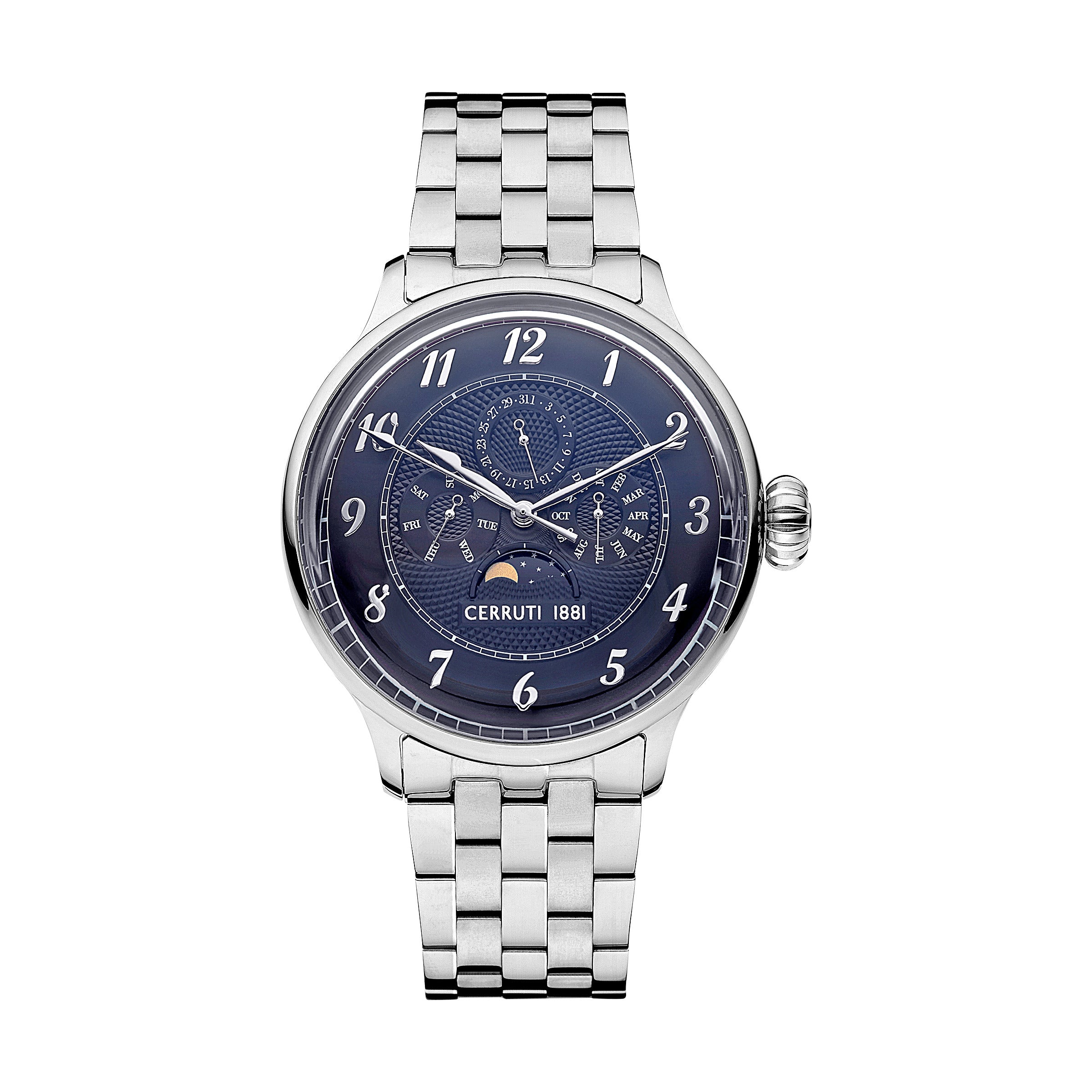 Cerruti Men's Quartz Blue Dial Watch - CER-0457