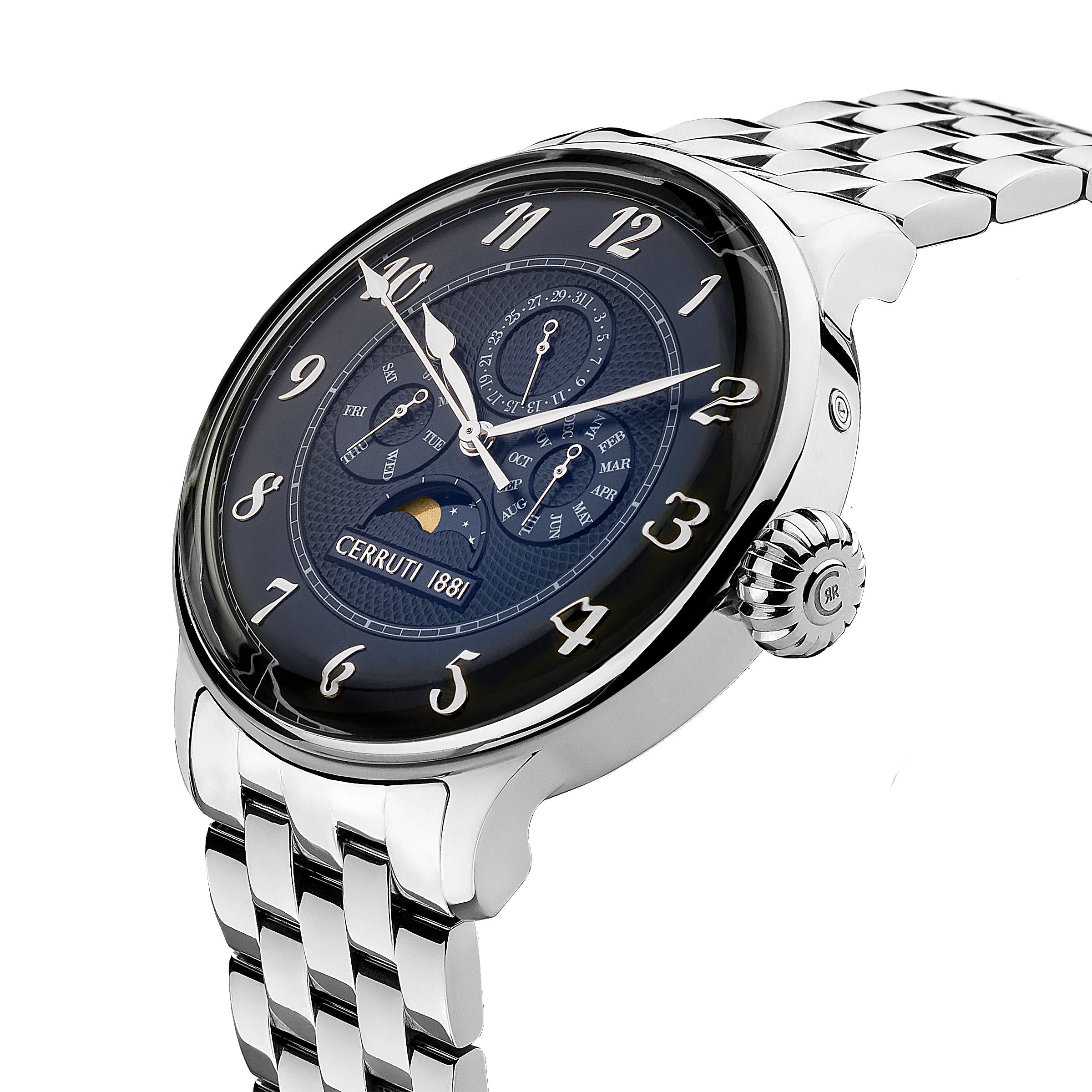 Cerruti Men's Quartz Blue Dial Watch - CER-0457