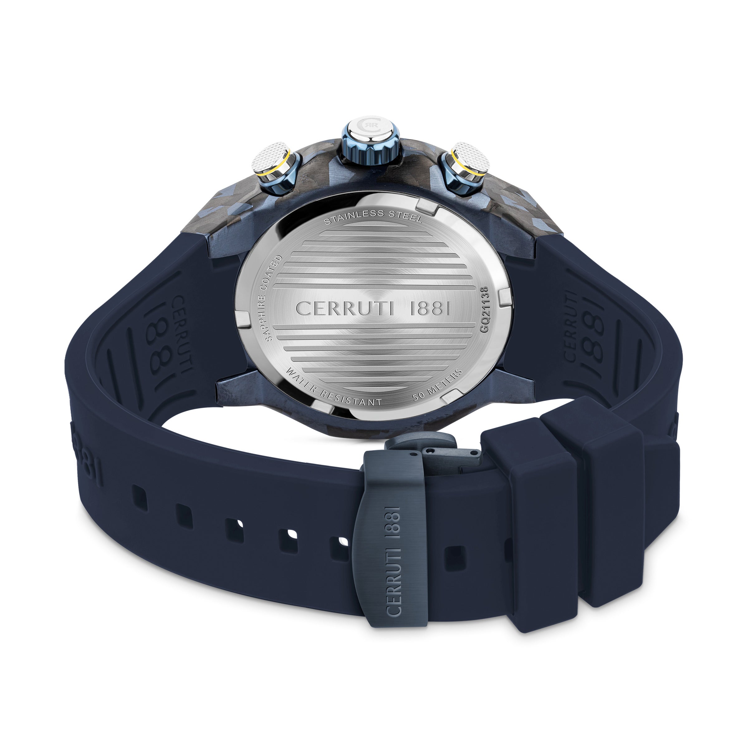 Cerruti Men's Quartz Watch, Dark Blue Dial - CER-0431