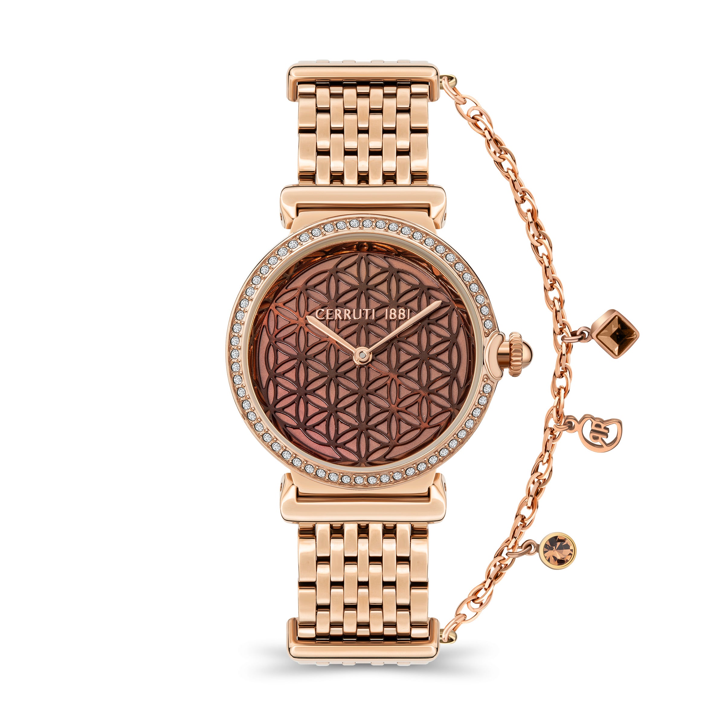 Cerruti Women's Quartz Watch, Brown Dial - CER-0462