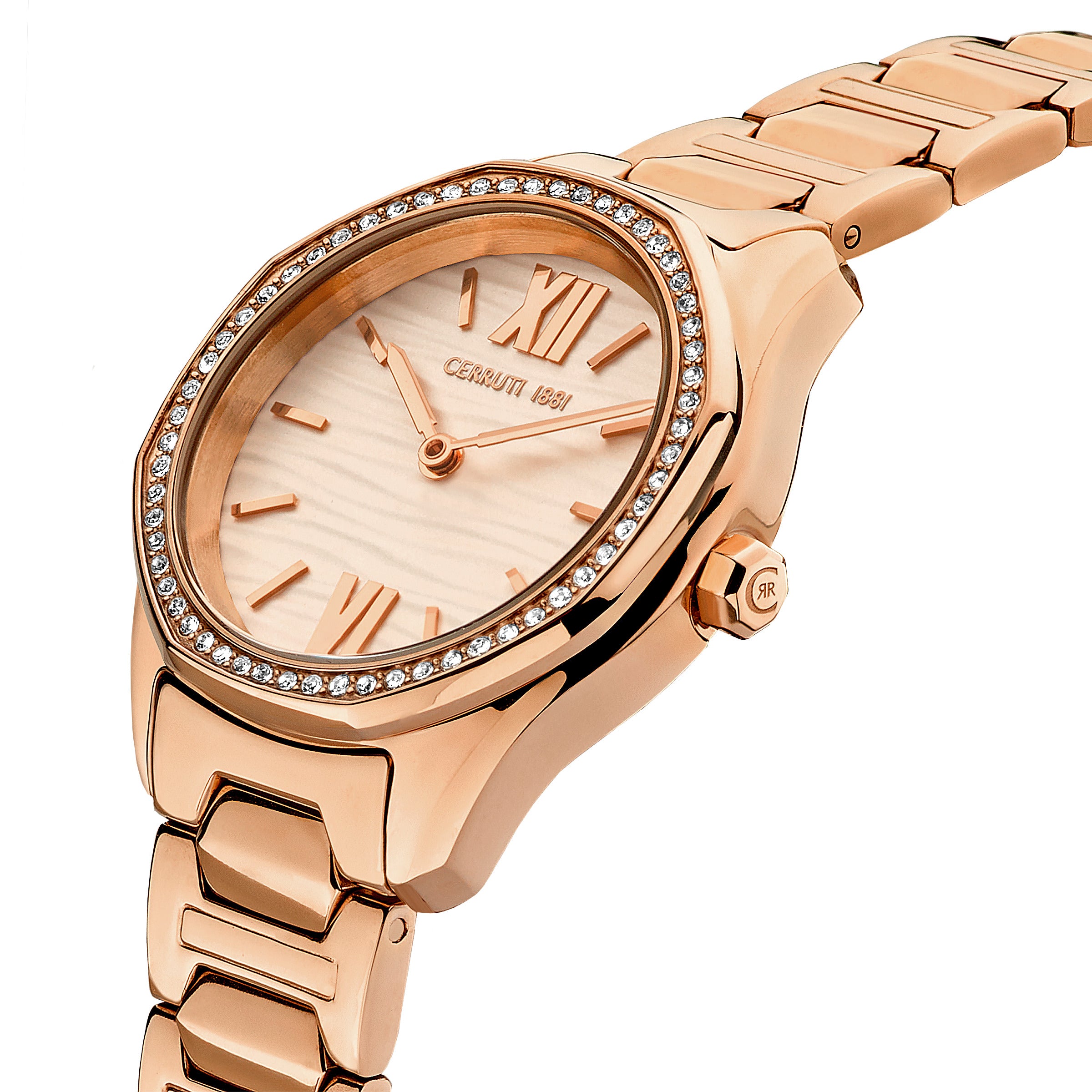 CERRUTI Women's Quartz Watch Rose Gold Dial - CER-0496