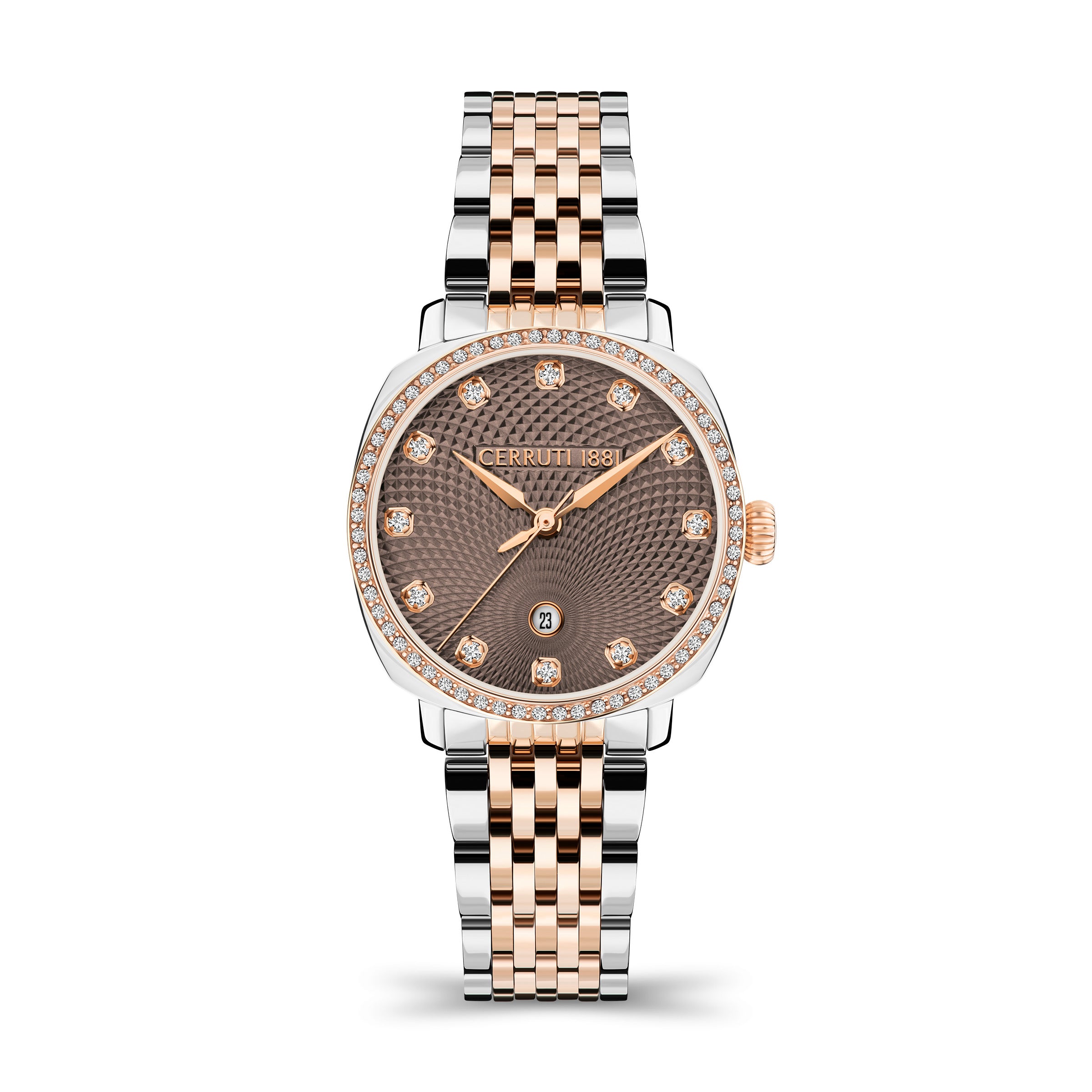 CERRUTI Women's Quartz Watch, Brown Dial - CER-0477