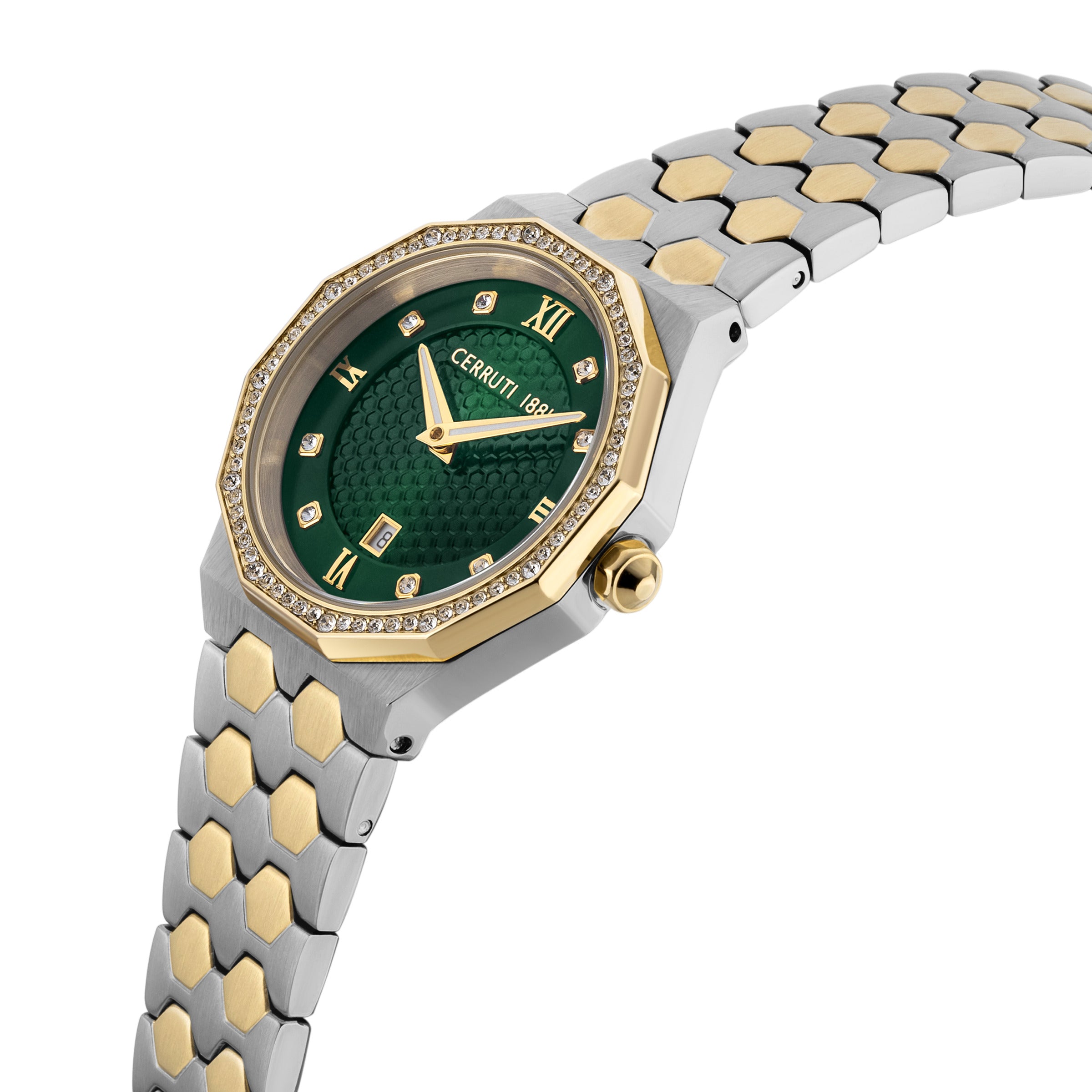 Cerruti Women's Quartz Watch, Dark Green Dial - CER-0480