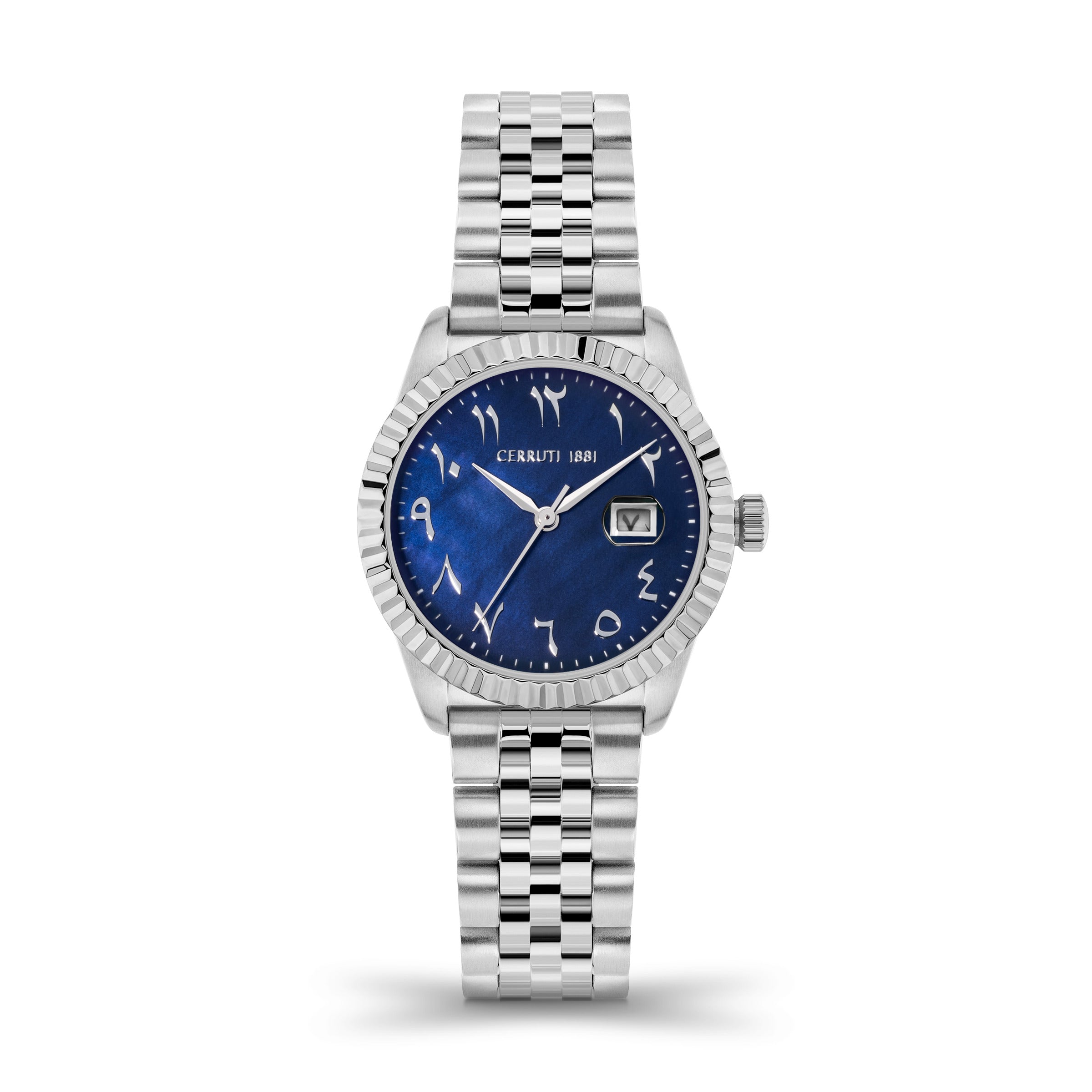 ساعة شيروتي النسائية بحركة كوارتز ولون مينا أزرق - CER-0449