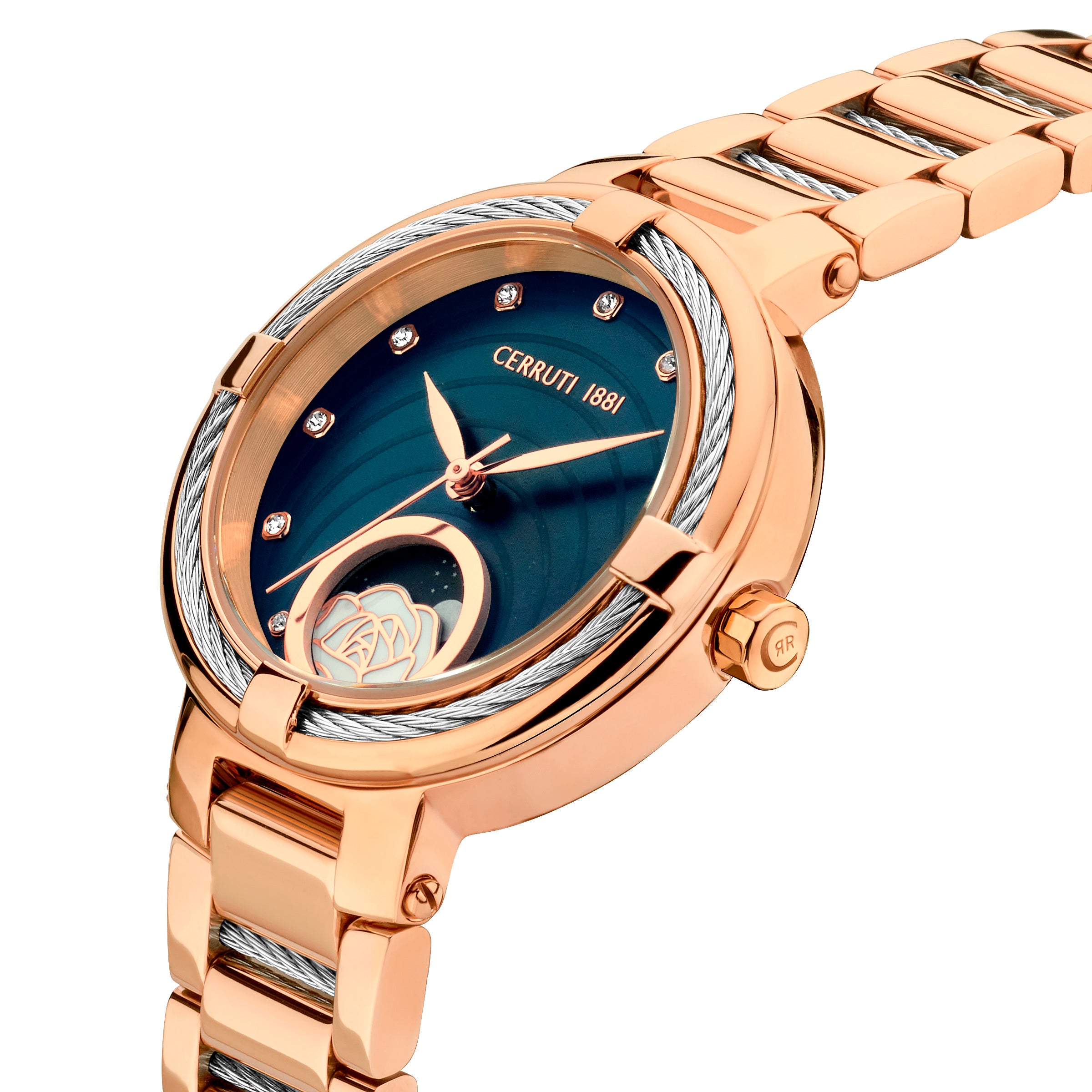 Cerruti Women's Quartz Blue Dial Watch - CER-0481