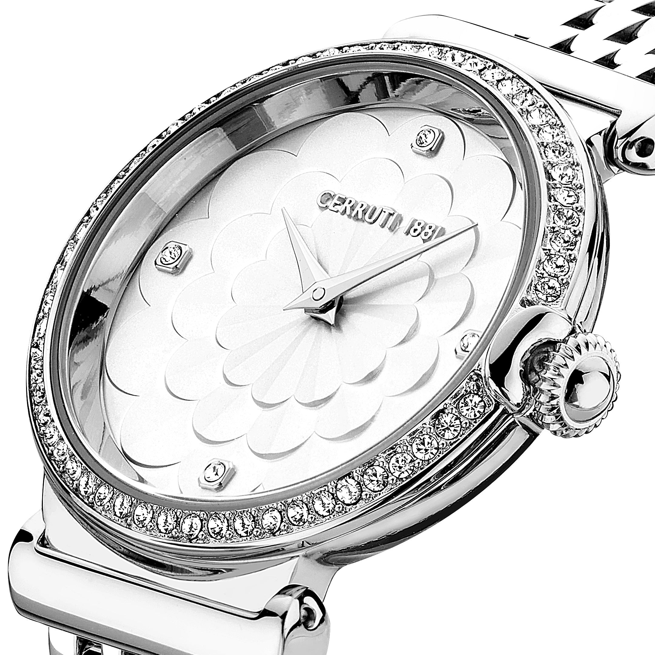 Cerruti Women's Quartz Watch, Silver Dial - CER-0498