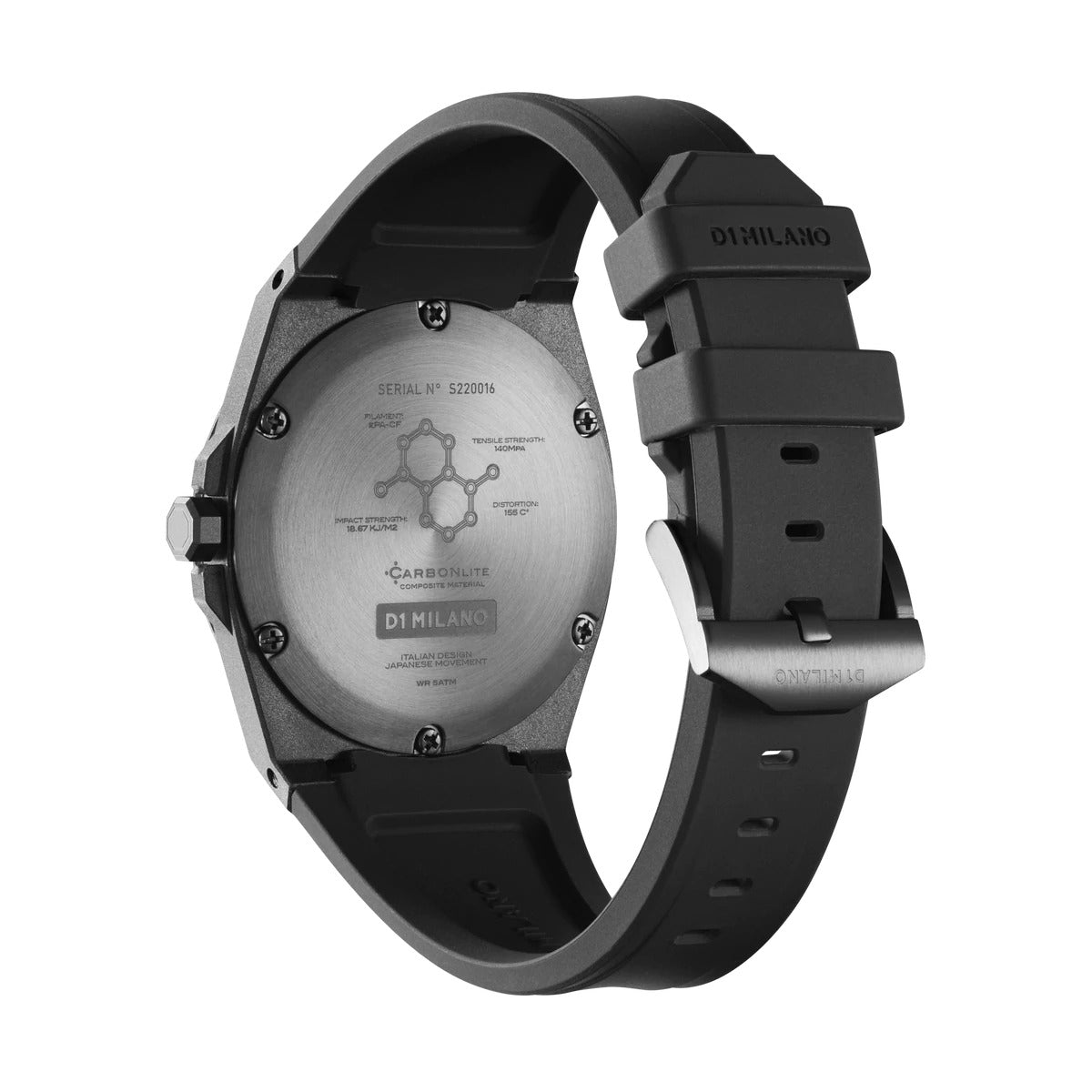 D1 Milano Men's Quartz Watch, Black Dial - ML-0255