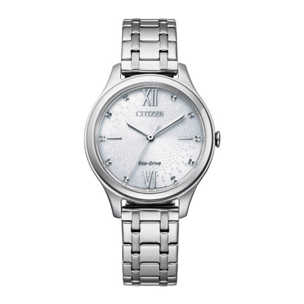 Citizen Women's Optical Powered Movement Silver Dial Watch - EM0500-73A