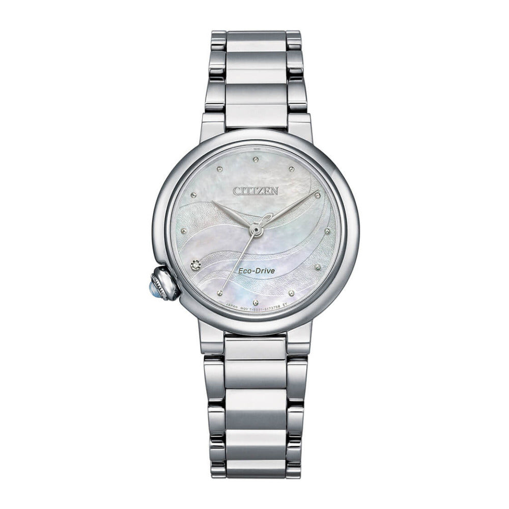 Citizen Women's Optical Powered Quartz Watch with Silver Dial - CITC-0062