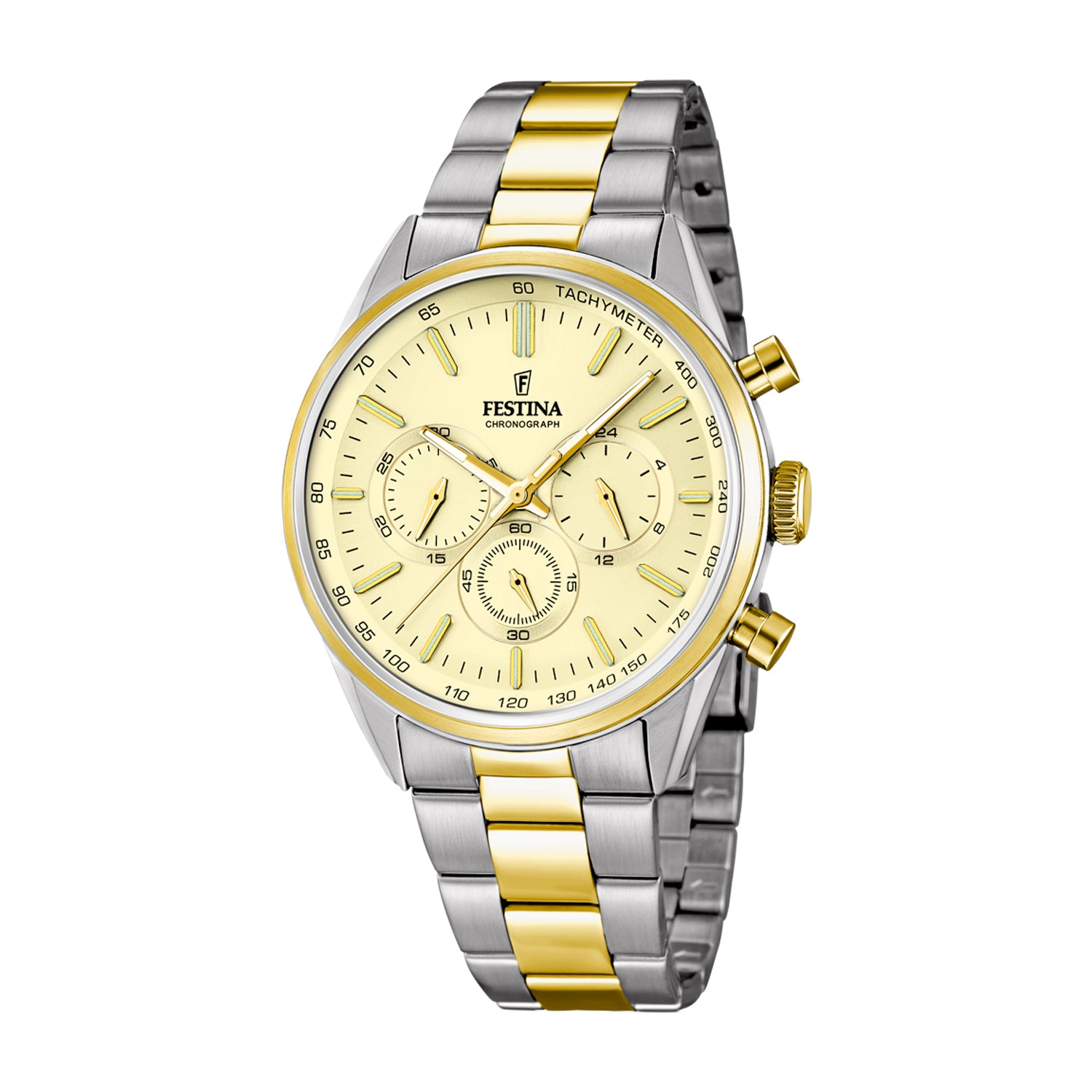 Festina Men's Quartz Watch Gold Dial - F16821/2