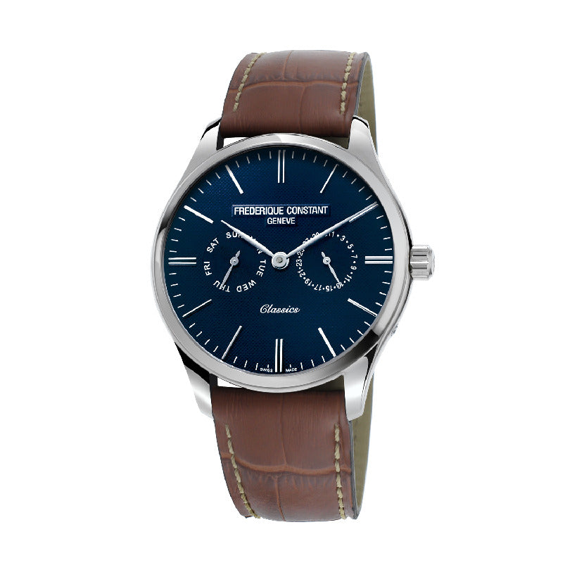 Frederique Constant Men's Quartz Blue Dial Watch - FC-0075