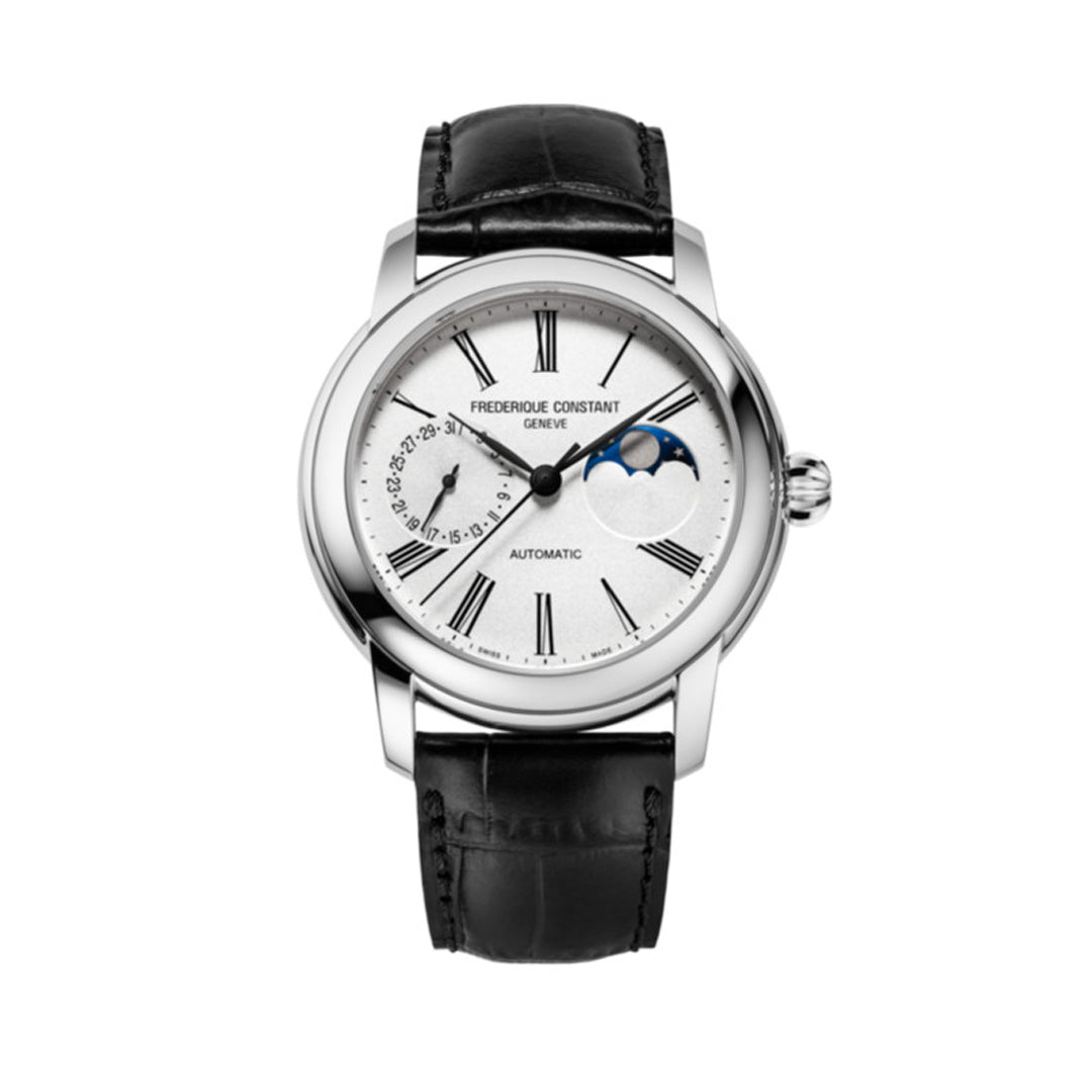 Frederique Constant Men's Automatic Movement White Dial Watch - FC-0139