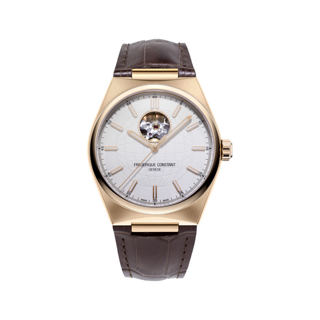 Frederique Constant Men's Automatic White Dial Watch - FC-0166+STRAP