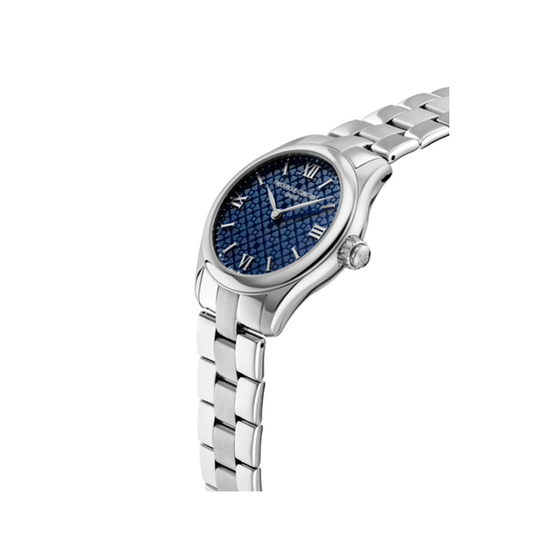 ساعة فريدريك كونستانت النسائية بحركة كوارتز ولون مينا أزرق - FC-0175+L