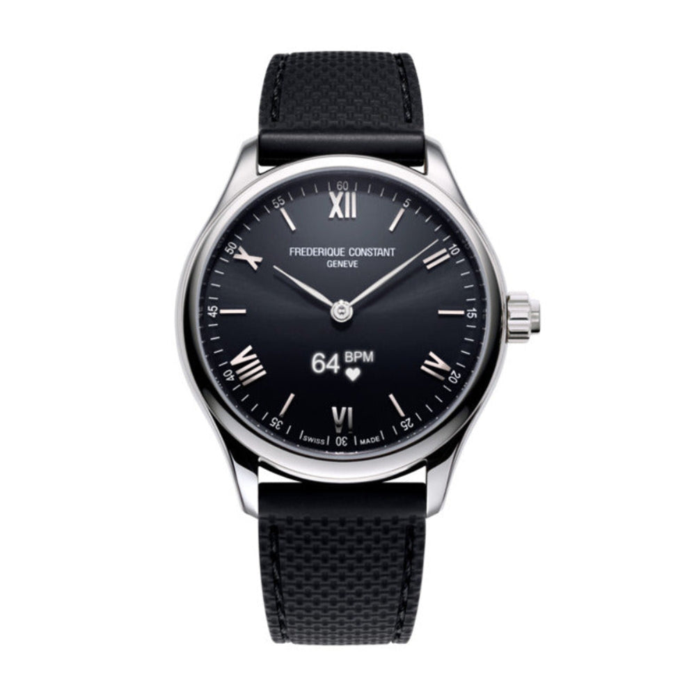 Frederique Constant Men's Quartz Black Dial Watch - FC-0176