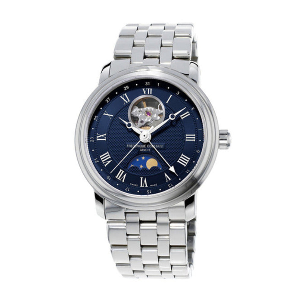 ساعة فريدريك كونستانت الرجالية بحركة أوتوماتيكية ولون مينا أزرق - FC-0184