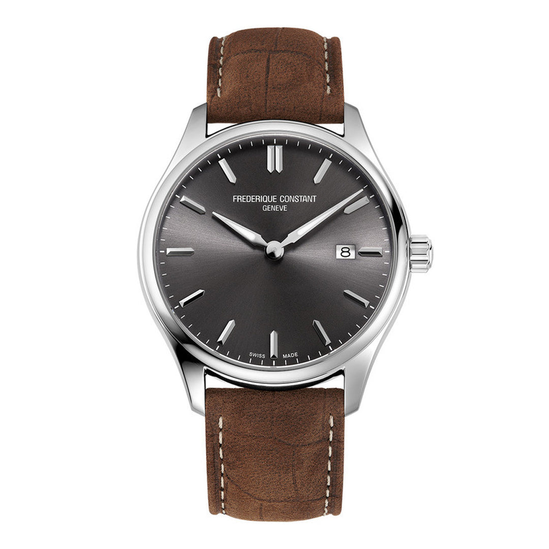 Frederique Constant Men's Quartz Watch, Gray Dial - FC-0187