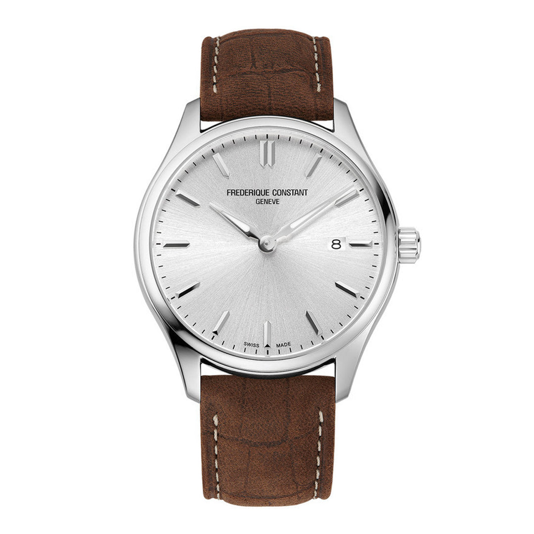 Frederique Constant Men's Quartz Watch, Silver Dial - FC-0188