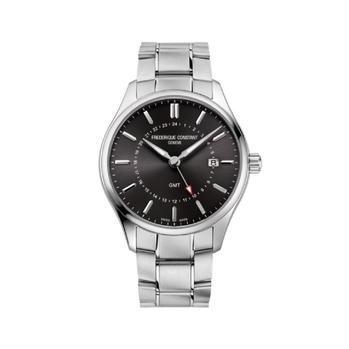 Frederique Constant Men's Quartz Black Dial Watch - FC-0197