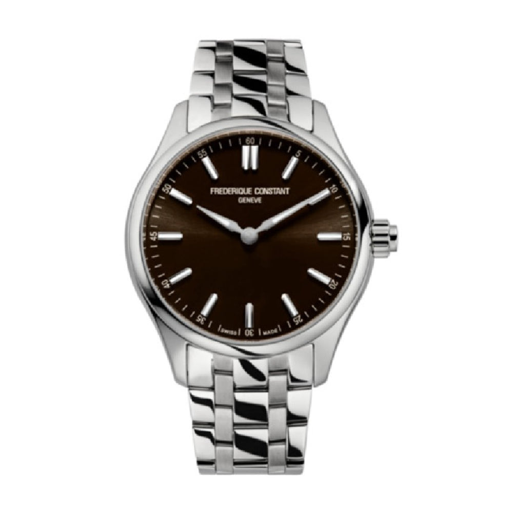 Frederique Constant Men's Quartz Watch, Brown Dial - FC-0200+Charger