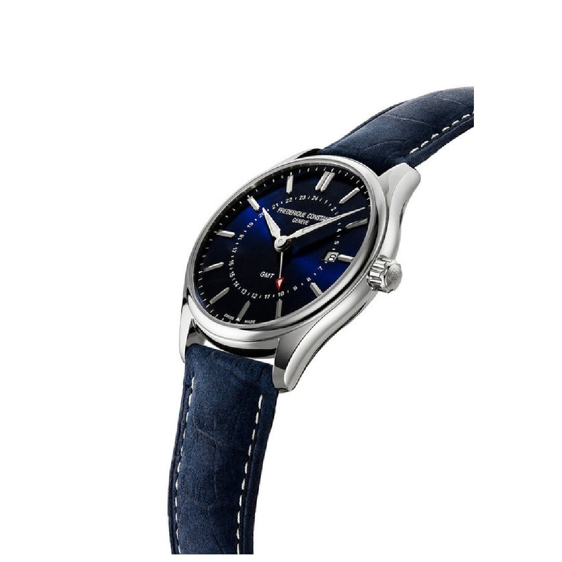 ساعة فريدريك كونستانت الرجالية بحركة كوارتز ولون مينا أزرق - FC-0207