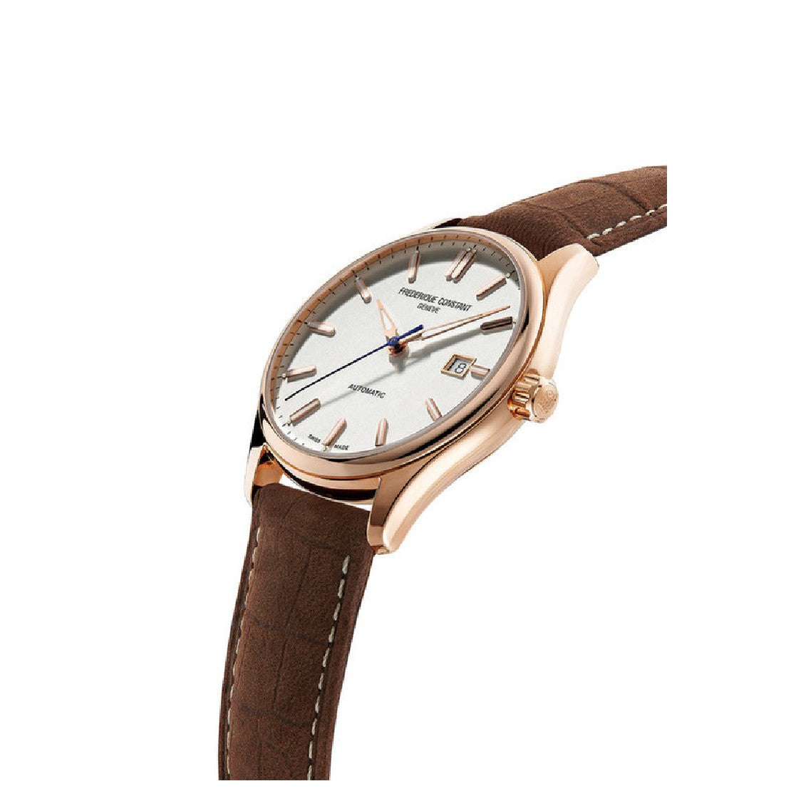 ساعة فريدريك كونستانت الرجالية بحركة أوتوماتيكية ولون مينا أبيض - FC-0212