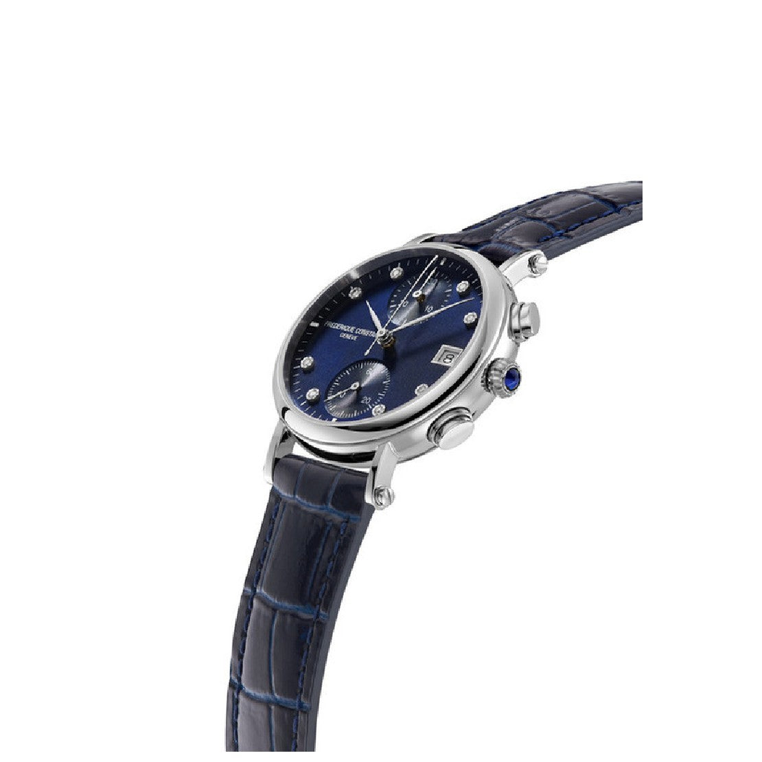 Frederique Constant Women's Quartz Blue Dial Watch - FC-0213(8/D 0.05CT)