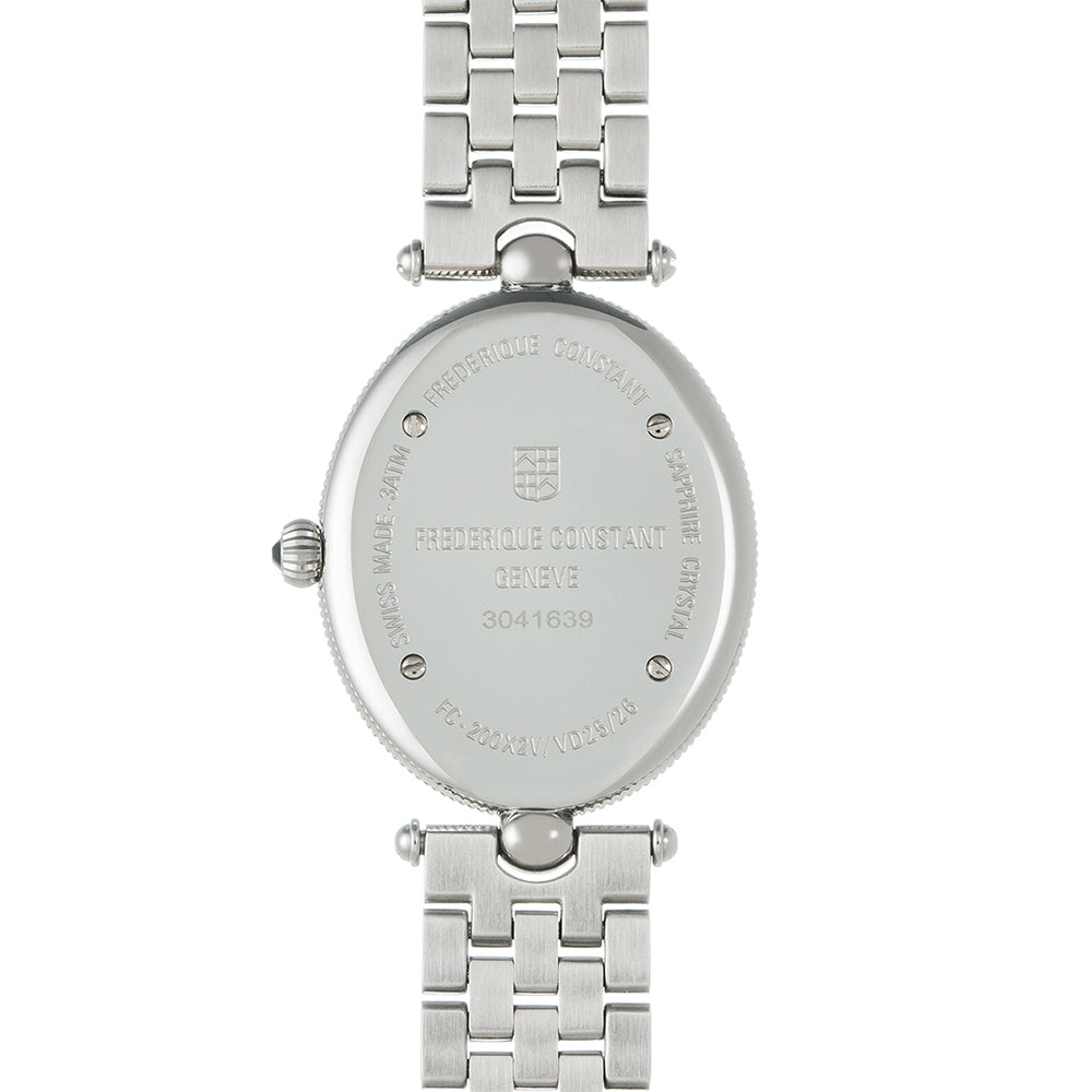 ساعة فريدريك كونستانت النسائية بحركة كوارتز ولون مينا أبيض - FC-0008
