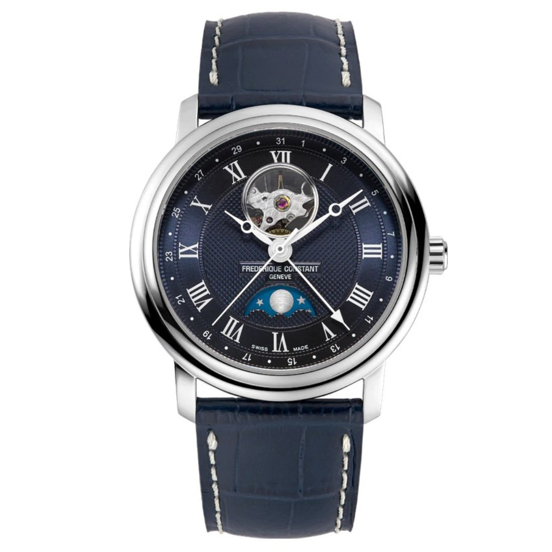 Frederique Constant Men's Automatic Movement Blue Dial Watch - FC-0181