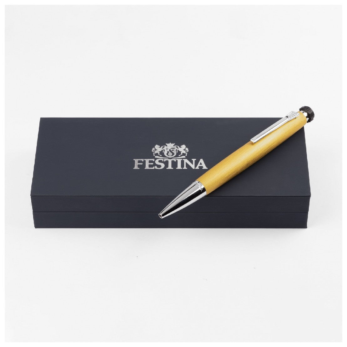 قلم باللون الأصفر وكروم من فيستينا - FSPEN-0007