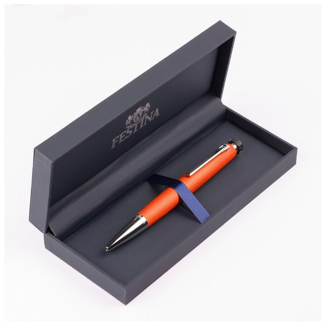 قلم باللون البرتقالي وكروم من فيستينا - FSPEN-0009