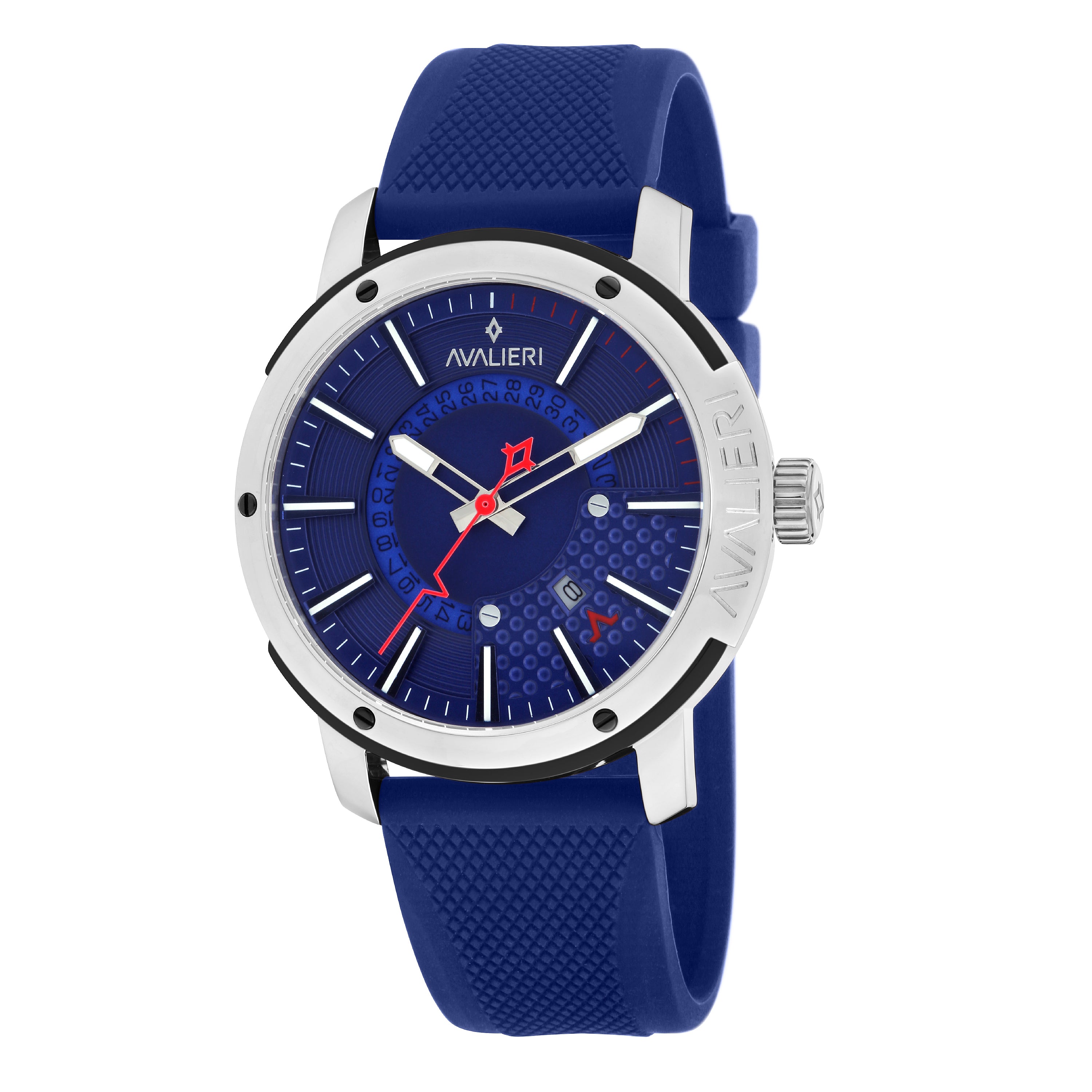 Avalieri Men's Quartz Blue Dial Watch - AV-2083B