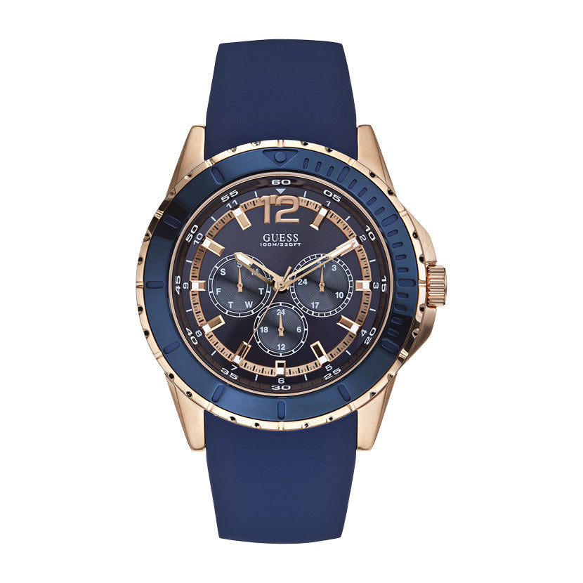 Guess Men's Quartz Blue Dial Watch - GW-0010