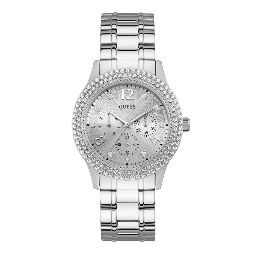 Guess Women's Quartz Watch, Silver Dial - GW-0132