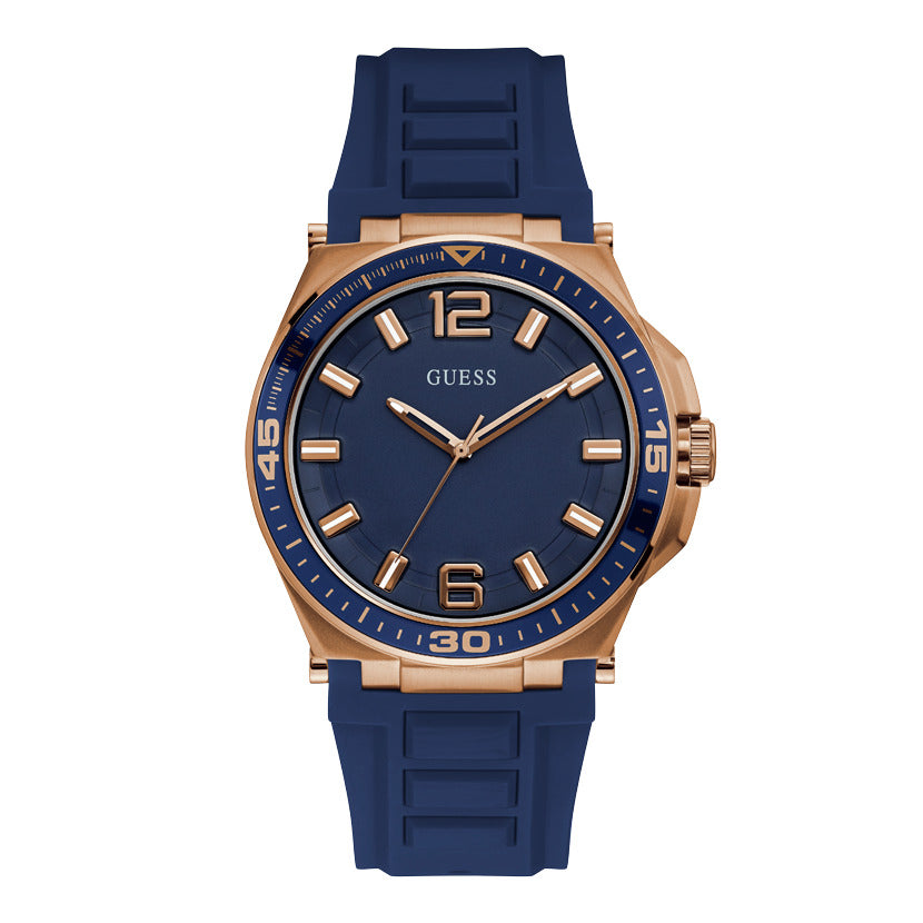 ساعة جيس الرجالية بحركة كوارتز ولون مينا أزرق - GW-0154