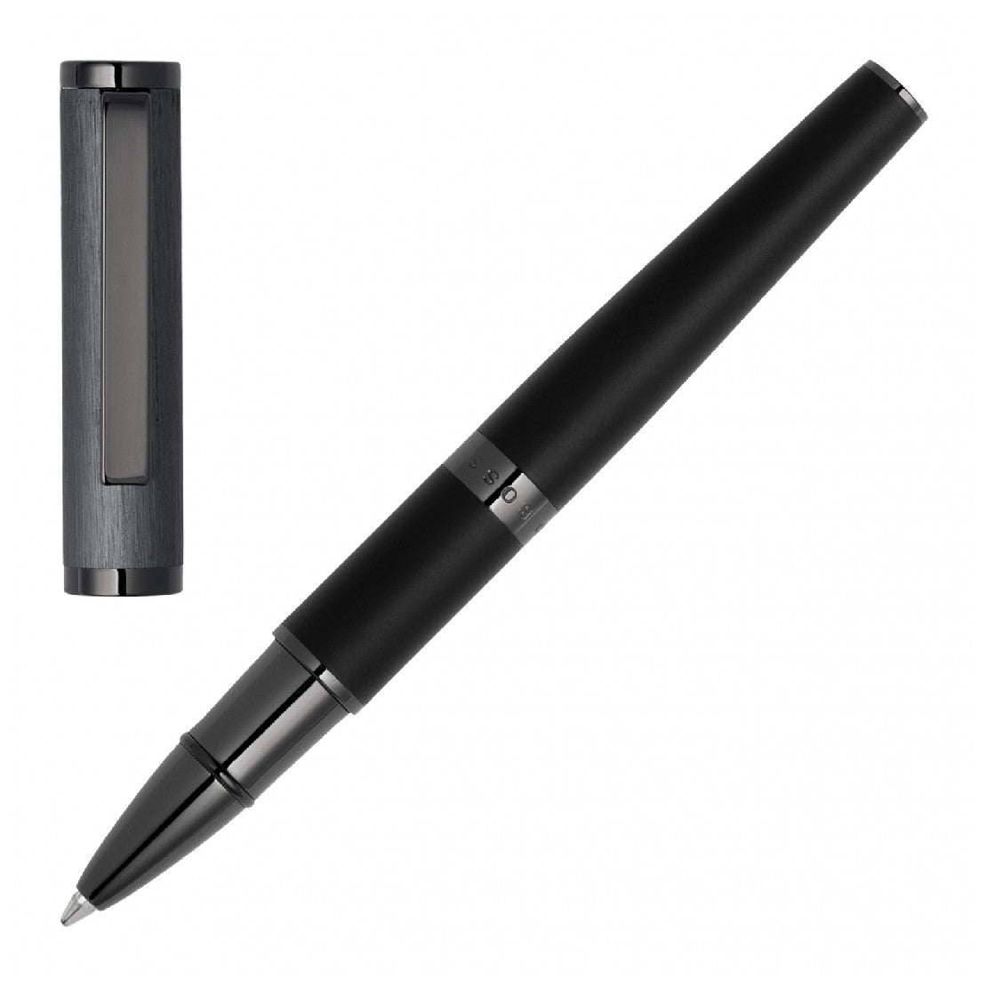 قلم باللون الرمادي داكن وأسود من هوغو بوس - HBPEN-0020