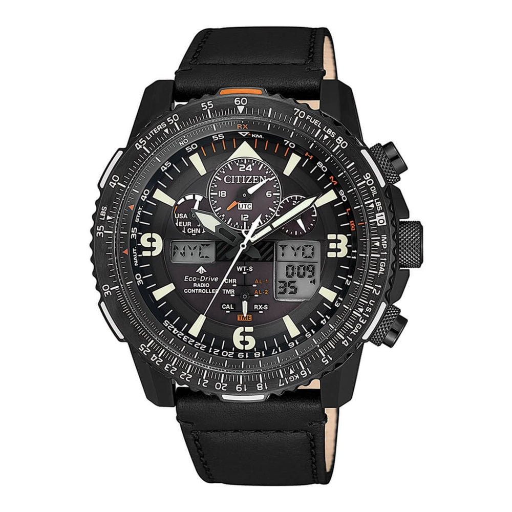 Citizen Men's Watch with Light Powered Movement and Black Dial - JY8085-14H