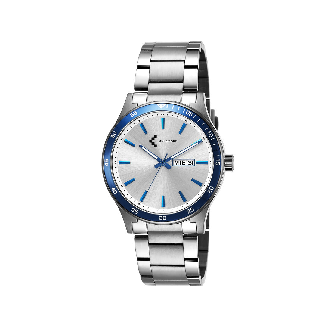 Kylymore Men's and Women's Quartz Watch, Silver Dial - KM-0129