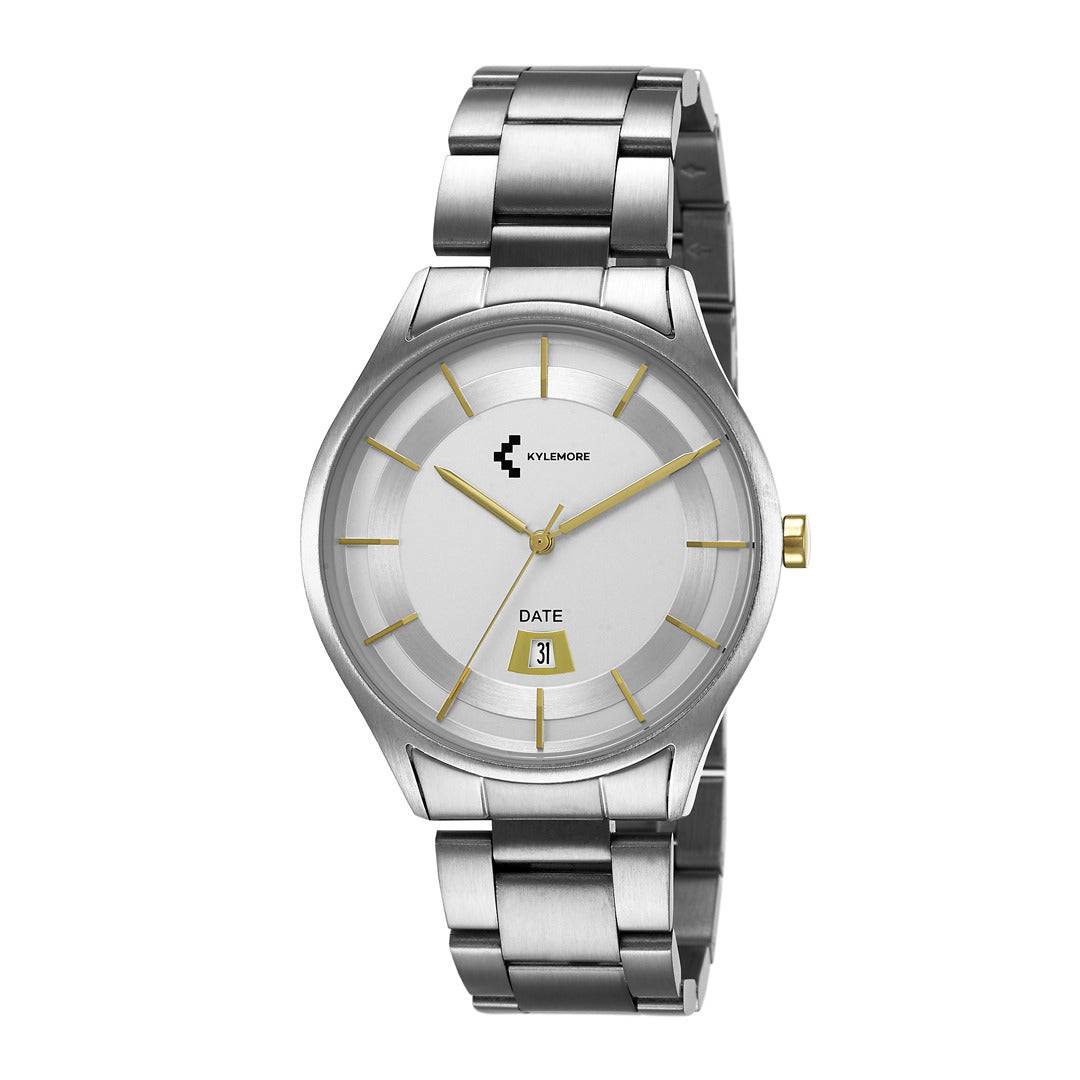 Kylymore Men's and Women's Quartz Watch, Silver Dial - KM-0135