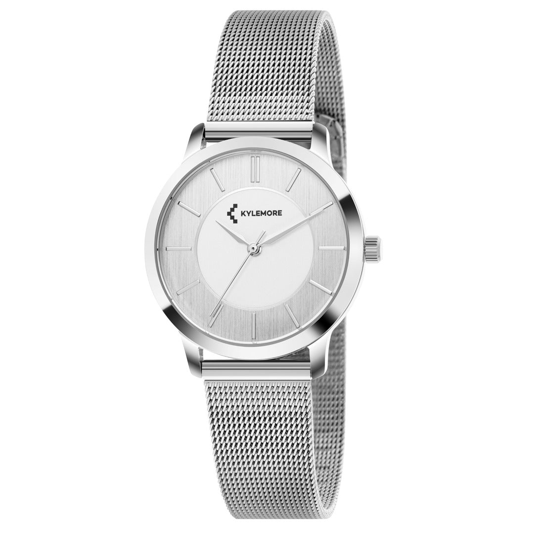 Kylemore Women's Quartz Watch with Silver White Dial - KM-1031B